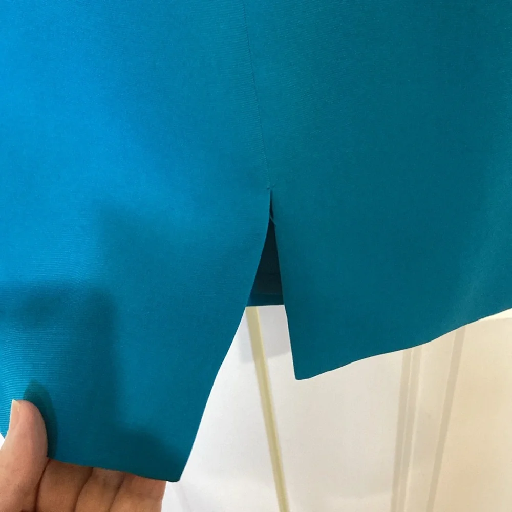 Tahari Arthur S Levine blue/teal dress ⬇️ Price Drop⬇️ - Picture 7 of 9